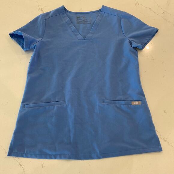 Figs Casma Three-Pocket Scrub‎ Top Blue Size XXS - Picture 1 of 7